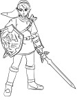 Coloriage Link Super Smash Bros