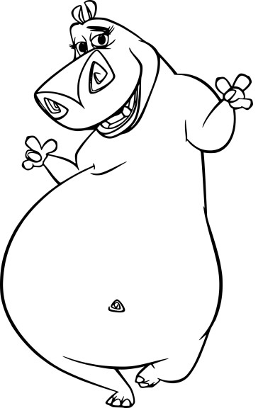 Madagascar Gloria coloring page