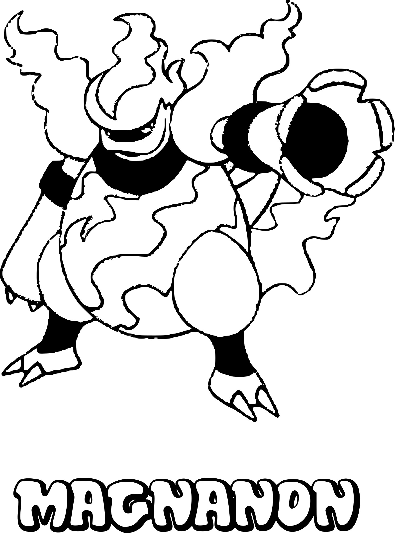 Pokemon Magmortar coloring page