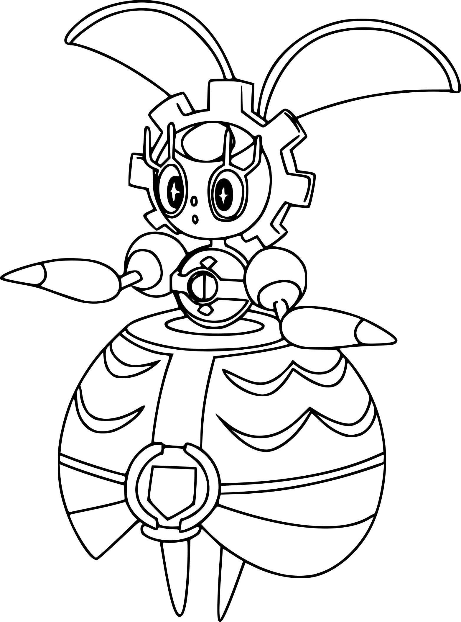 Magearna Pokemon coloring page