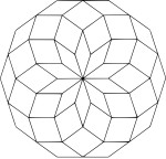 3D Mandala coloring page