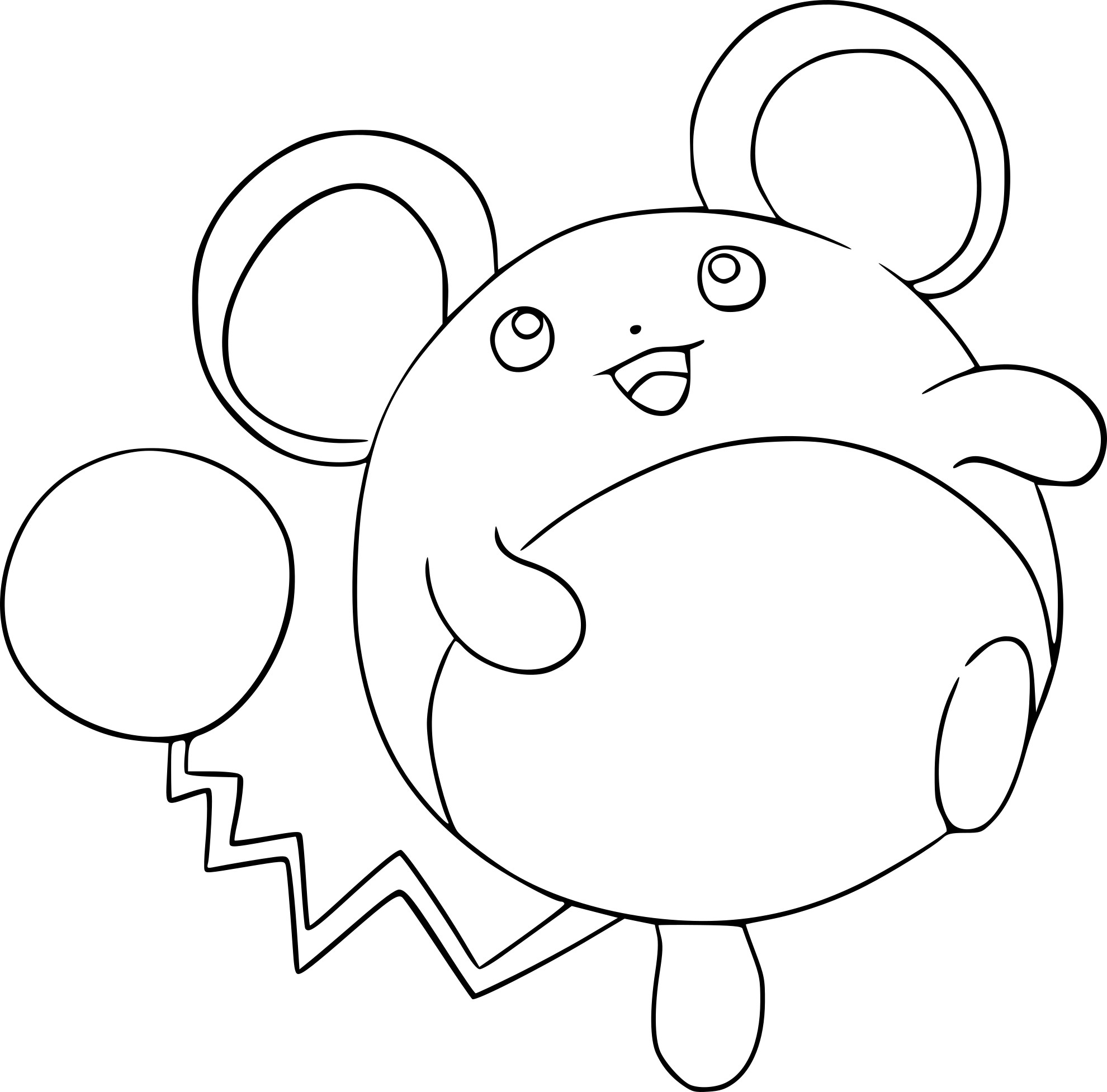 Marill Pokemon coloring page