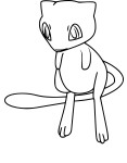 Disegno di Mew Pokemon Go da colorare