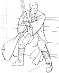 Obi Wan Kenobi coloring page