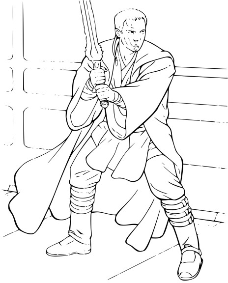 Coloriage Obi-Wan Kenobi