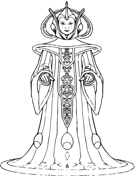 Coloriage Padme Amidala