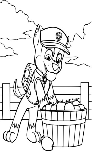 Disegno di Paw Patrol da colorare