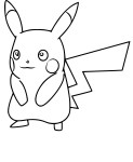 Pikachu Pokemon Go coloring page