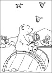 Coloriage Plume, le petit ours polaire