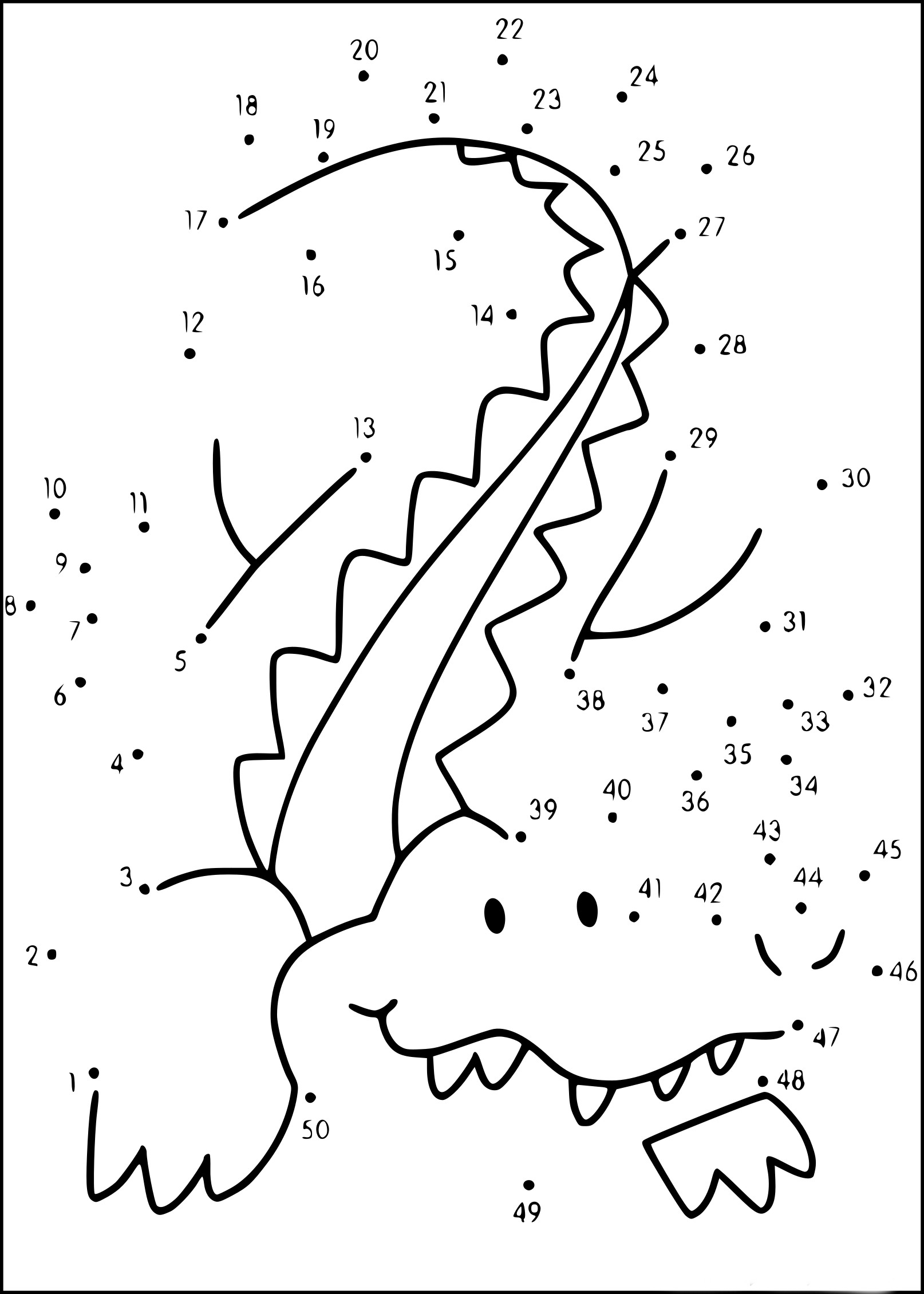 Crocodile Stitch coloring page