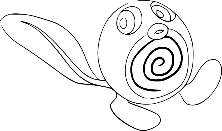 Disegno di Pokemon Poliwag da colorare