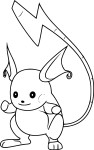 Disegno di Raichu Pokemon Go da colorare