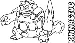 Rhyperior Pokemon coloring page