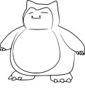 Disegno di Snorlax Pokemon Go da colorare