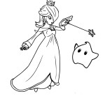 Rosalina Super Smash Bros coloring page