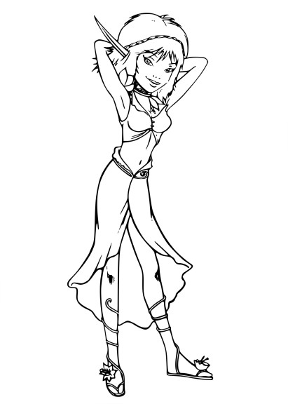 Selena Minimoys coloring page