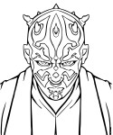 Star Wars Sith coloring page