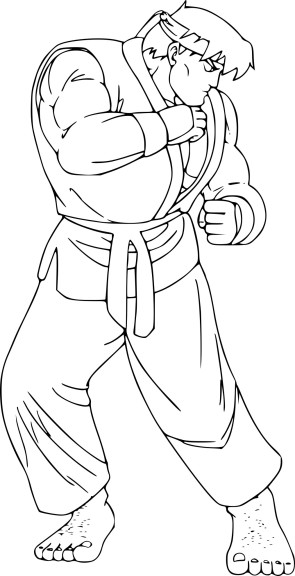 Coloriage Street Fighter à imprimer