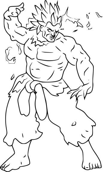 Coloriage Street Fighter Oni