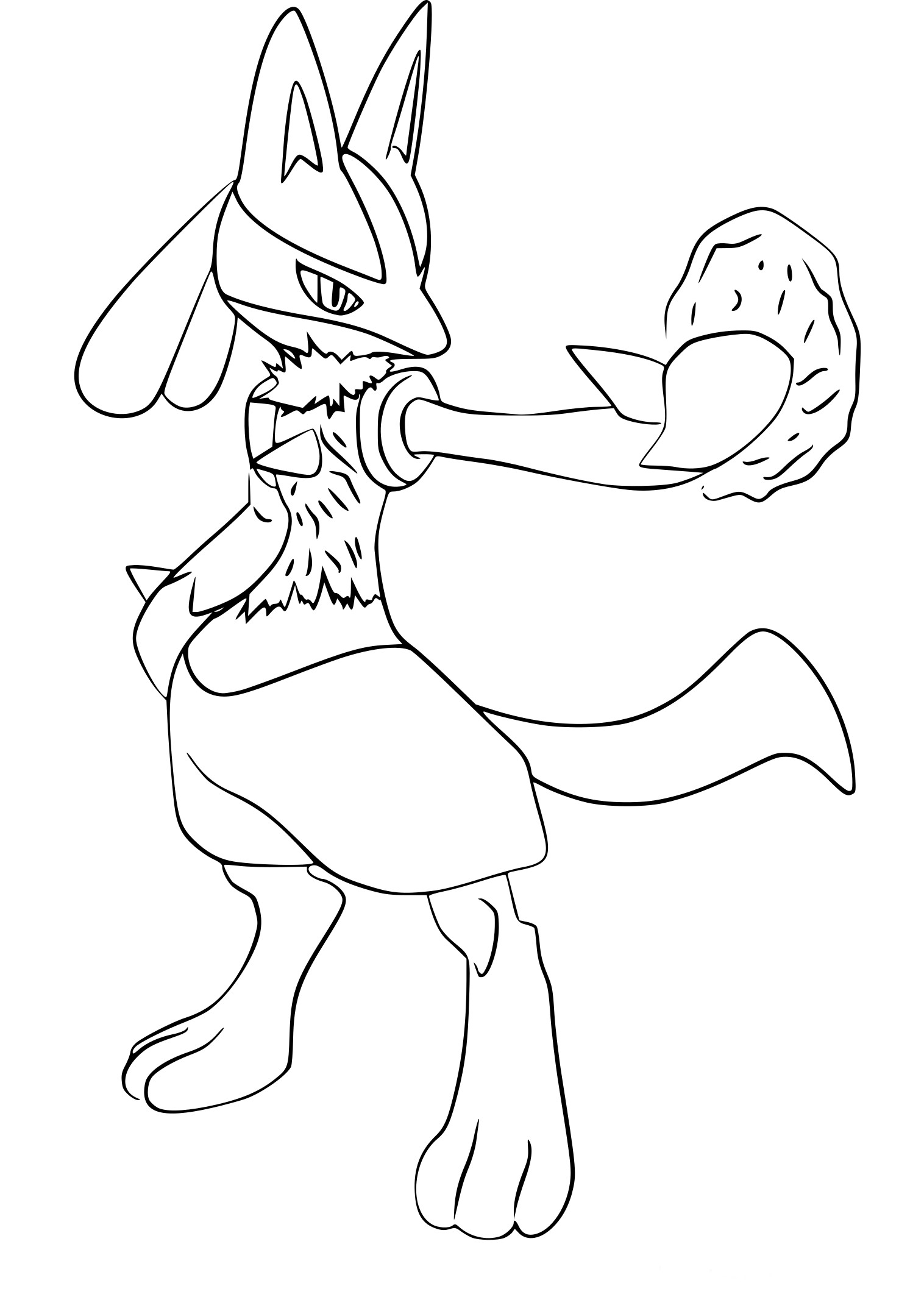 Coloriage Super Smash Bros Lucario