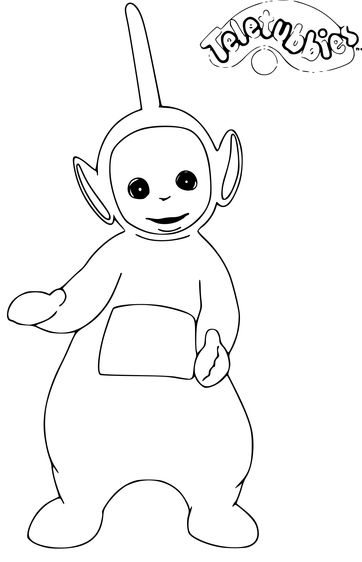 Coloriage Teletubbies Dipsy à imprimer