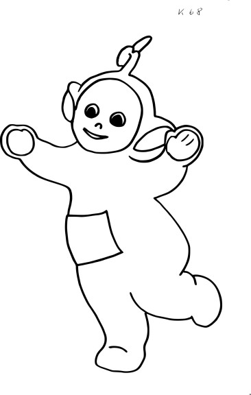 Coloriage Teletubbies Lala