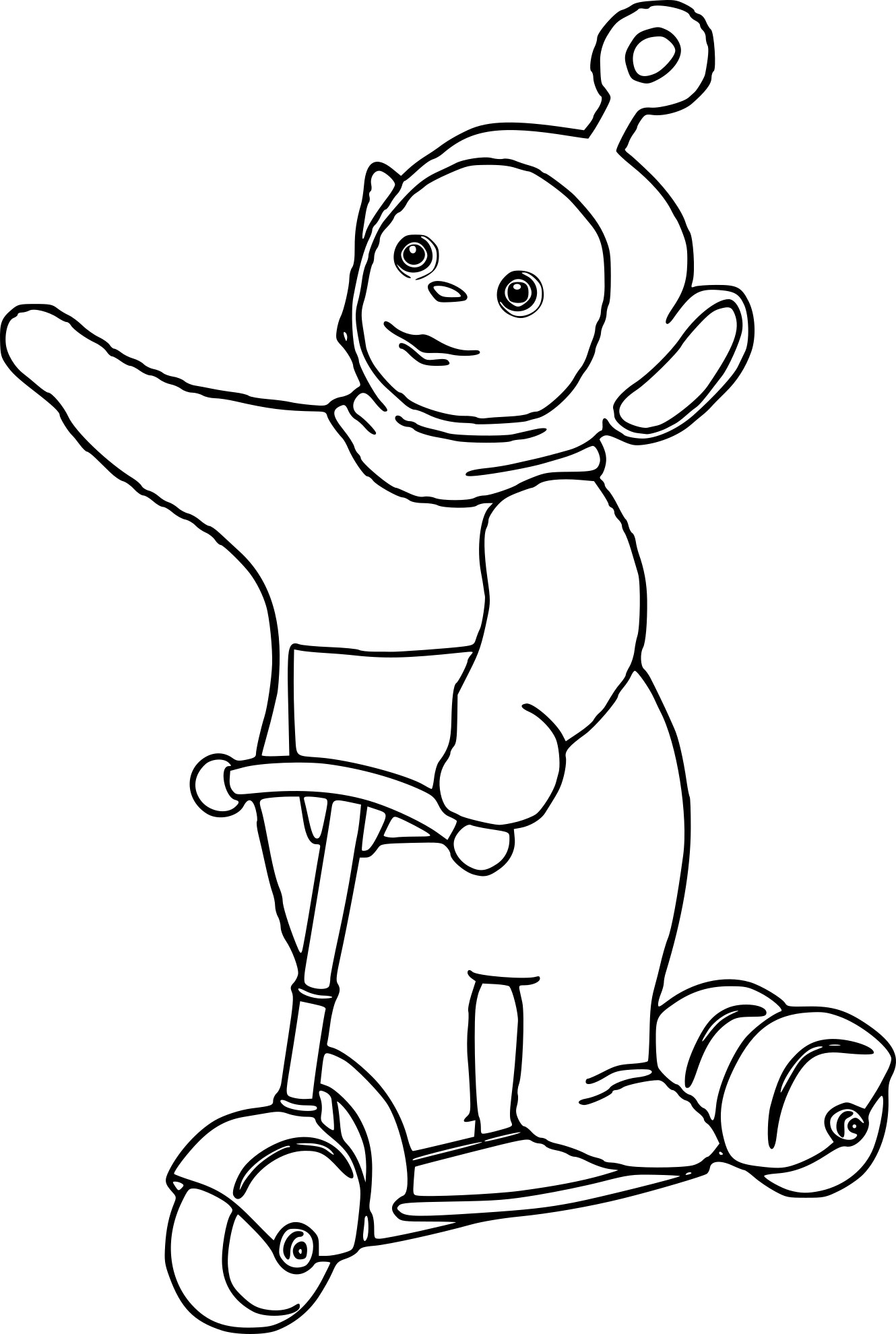 Coloriage Teletubbies Po