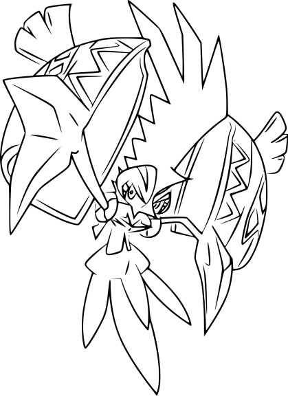 Tapu Koko Pokemon coloring page