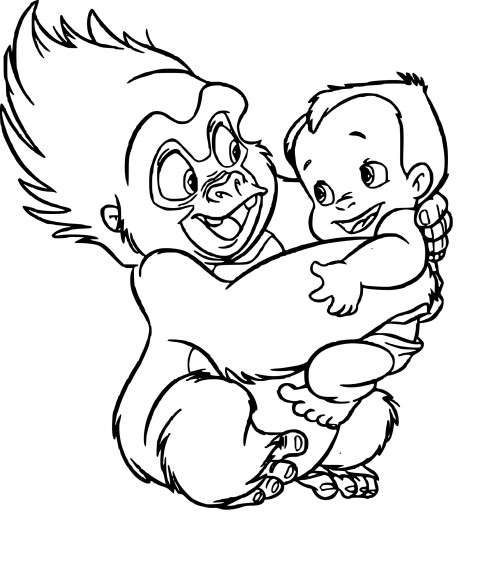 Tok Tarzan coloring page