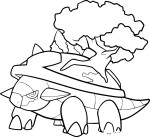 Disegno di Pokemon Torterra da colorare