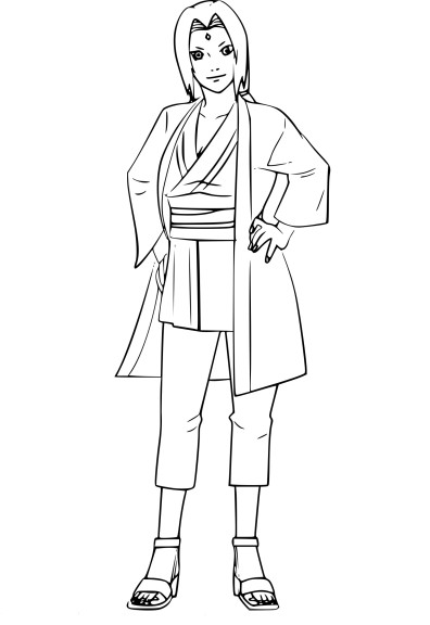 Tsunade Naruto coloring page