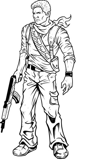 Coloriage Uncharted