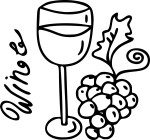 Red Wine coloring page
