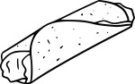 Chicken Wrap coloring page