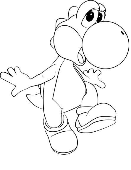 Disegno di Yoshi Super Smash Bros da colorare