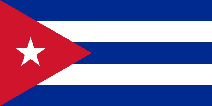 Disegno di Bandiera di Cuba da colorare