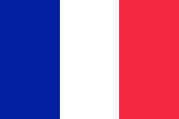 Disegno di Bandiera della Francia da colorare