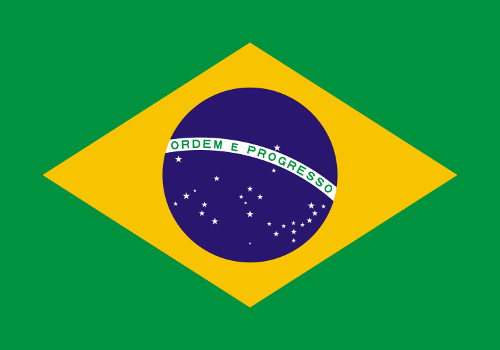Disegno di Bandiera del Brasile da colorare