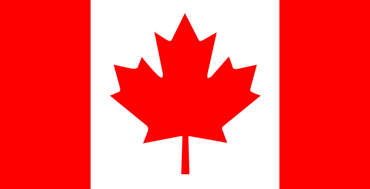 Disegno di Bandiera del Canada da colorare
