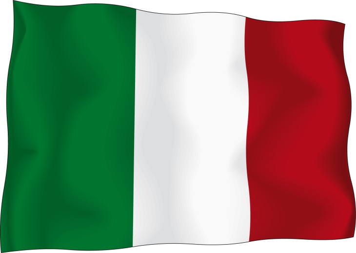 Disegno di Bandiera dell'Italia da colorare