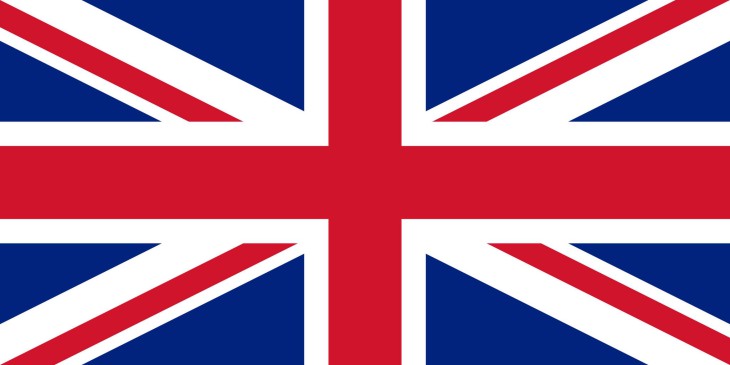 Disegno di Bandiera del Regno Unito da colorare