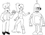 Disegno di Futurama gratis da colorare