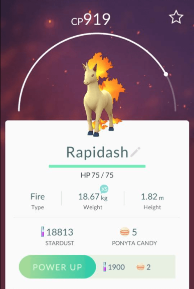 Rapidash Pokemon Go