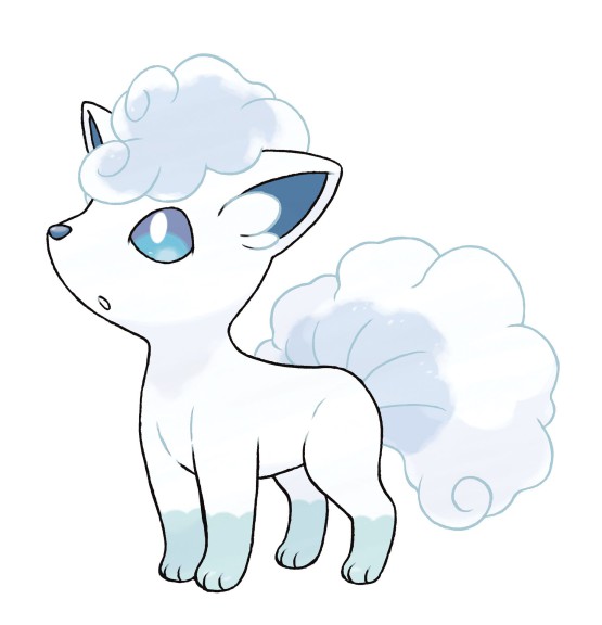 Disegno di Vulpix di Alola Pokemon da colorare