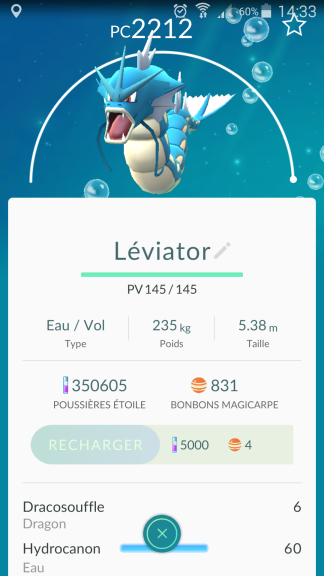 Disegno di Leviatore di Pokemon Go da colorare