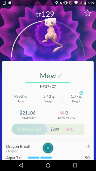 Mew Pokemon Go