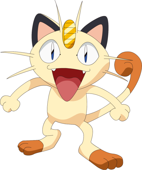 Disegno di Pokemon Meowth da colorare