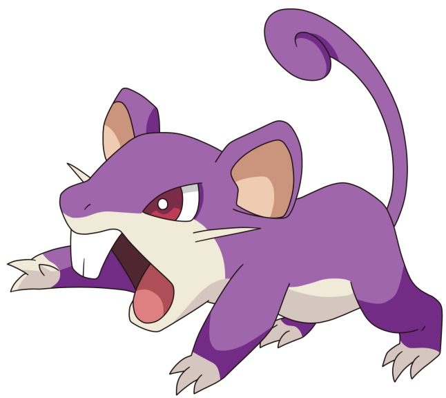 Disegno di Pokemon Rattata da colorare