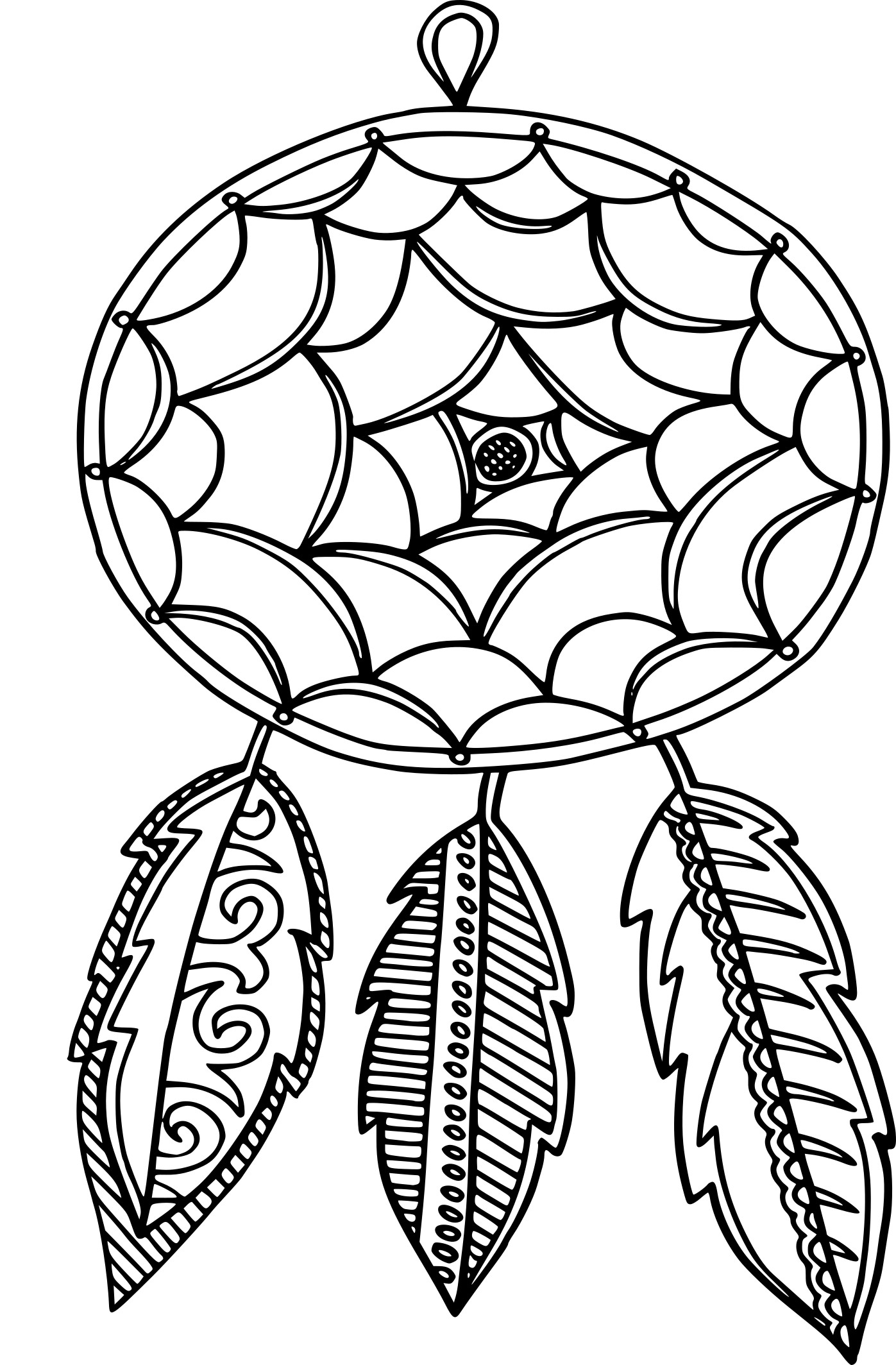 Dream Catcher coloring page