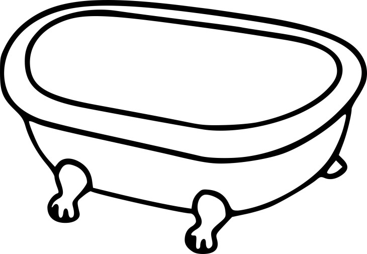 Bathtub coloring page